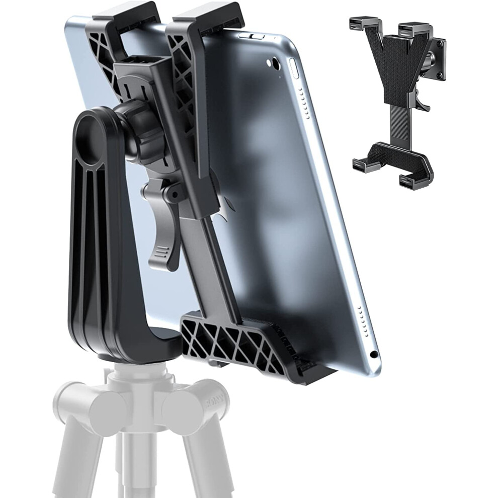 Ipad Tripod Mount Adapter Adjustable Height 360 Rotatable 917087547314