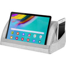 Heritage Microbead Tabletstandaard met telefoonvak - Grijs visgraatpatroon - Geschikt voor de meeste tablets - Stijlnr.