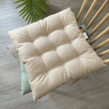Comfortabel stoelkussen met strikjes, machinewasbaar, 45x45 cm, 1/4 set