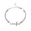 Bracciale Yuehao Planet da donna in argento con cristalli, regolabile 1