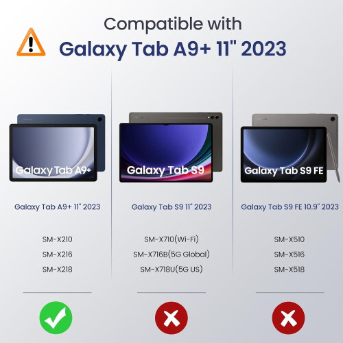 Galaxy Tab A9+ 11-inch Smart Cover with Stand and 1