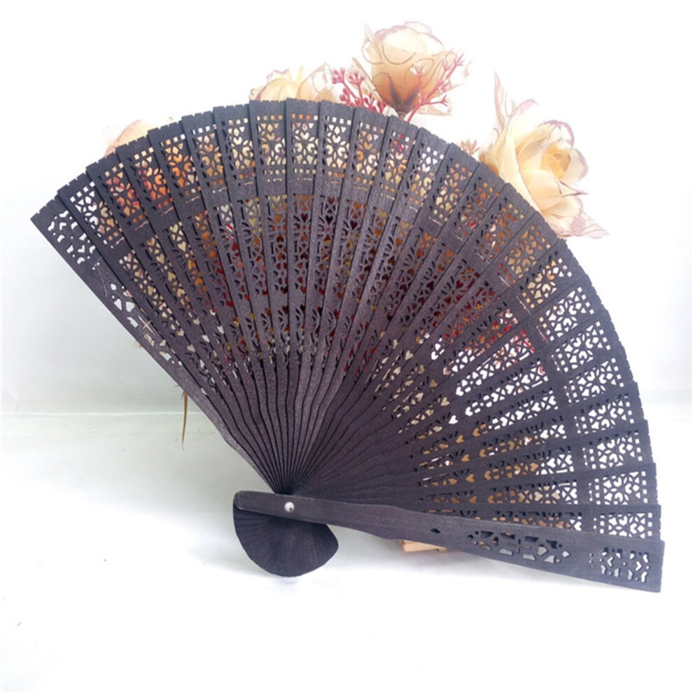 Chinese Wooden Folding Fan Handheld Wedding Gift 9336866765038