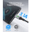 USB C Cable, [2Pack6.6ft] 3.1A QC3.0Fast Charging USB Type C Cable, Nylon Braided USB-C Data Cord Phone 2