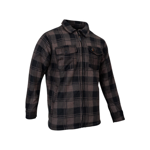 Speero SPEERO Sherpa Fleece Lined Shirt Men Brown Medium 2
