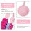 Sladdlöst hopprep rosa fitnesstillbehör 1 st 6