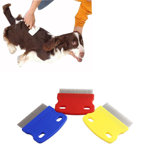 YUEHAO pet flea comb steel fine-tooth small 1