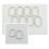 Ensemble de 12 anneaux en caoutchouc silicone pour douche VOSS 8