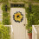 Ghirlanda artificiale di girasoli e api, decorazione rustica per la porta d'ingresso. 3