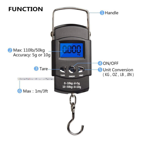 Digital Hanging Scale 2 pcs 2