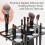 Acrylic makeup brush drying rack black 28-slot 6