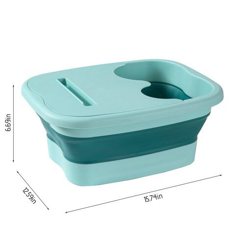 Foldable Foot Spa Bucket with Massage Acupoints 15L 2