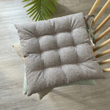 Comfortabel stoelkussen met strikjes, machinewasbaar, 45x45 cm, 1/4 set