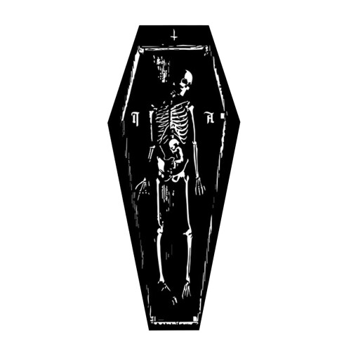 Skeleton Design Area Rug Gothic Decor Absorbent Quick Dry 1
