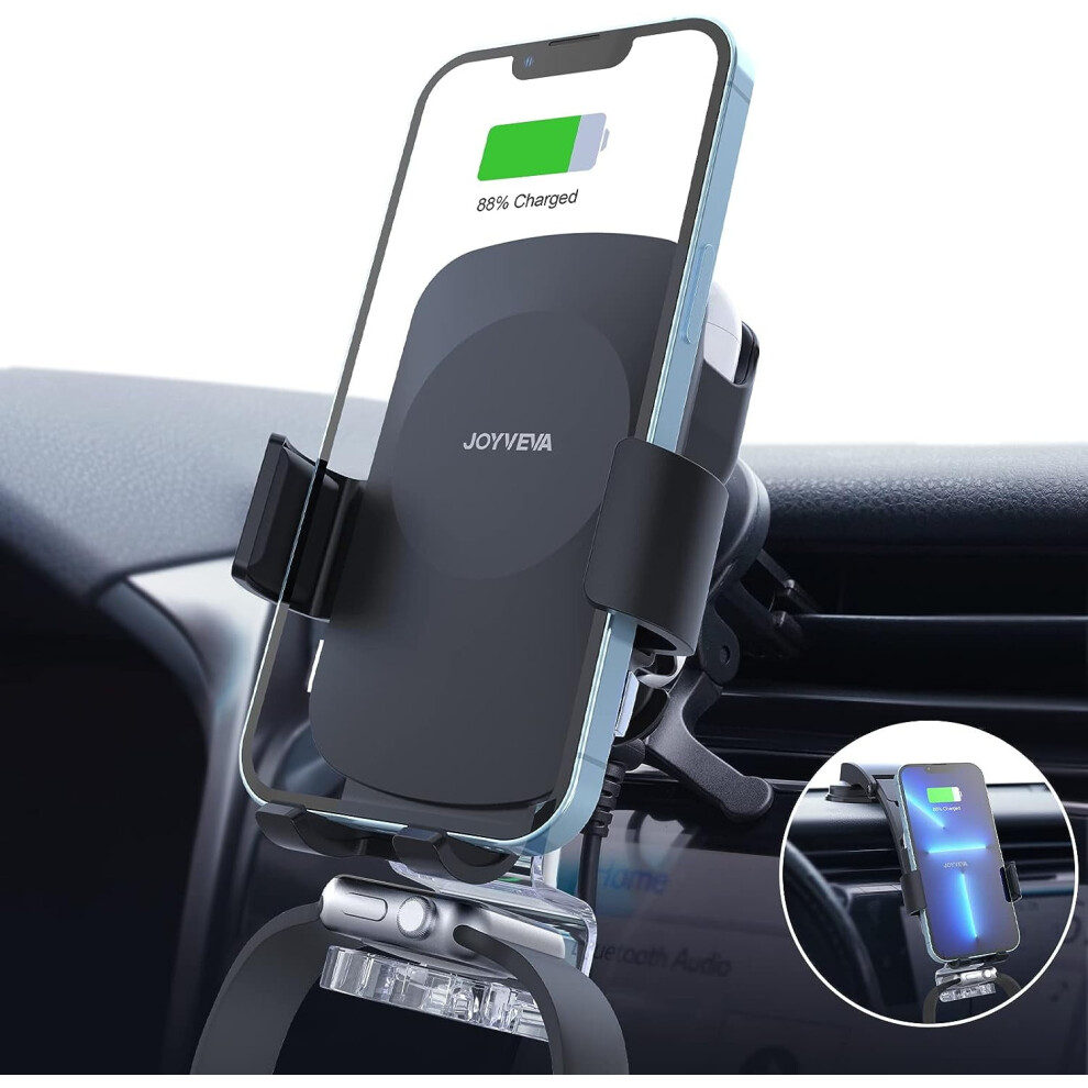 Wireless Car Charger With Auto Clamp And Vent Mount 9336866761511
