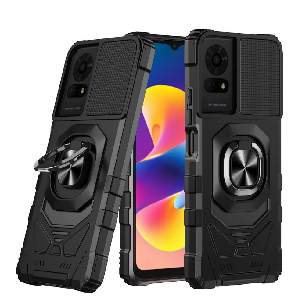 Tcl K24 Phone Case Shock-Absorbing Ring Kickstand Robotic 9336866761399