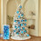 Sky Blue Mini Christmas Ball Ornaments Plastic 24pcs 1