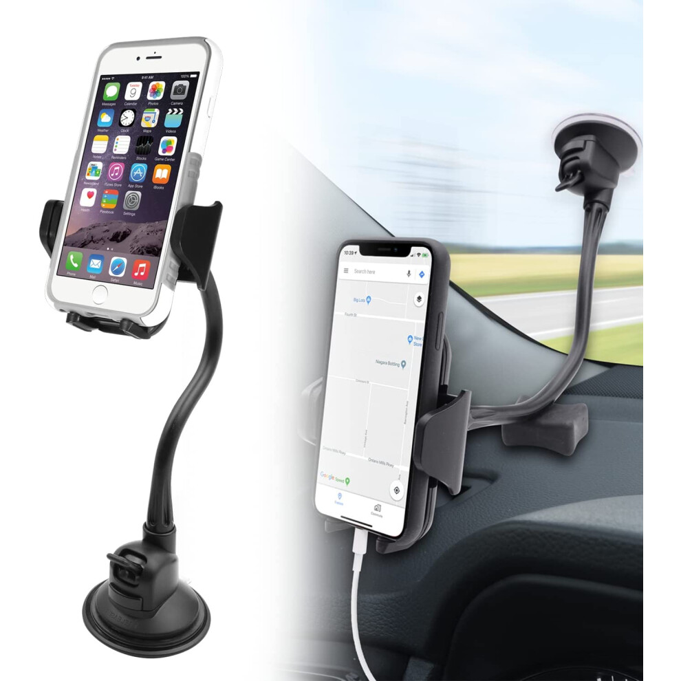 Car Windshield Phone Mount With Strong Suction Cup And 9336866762556