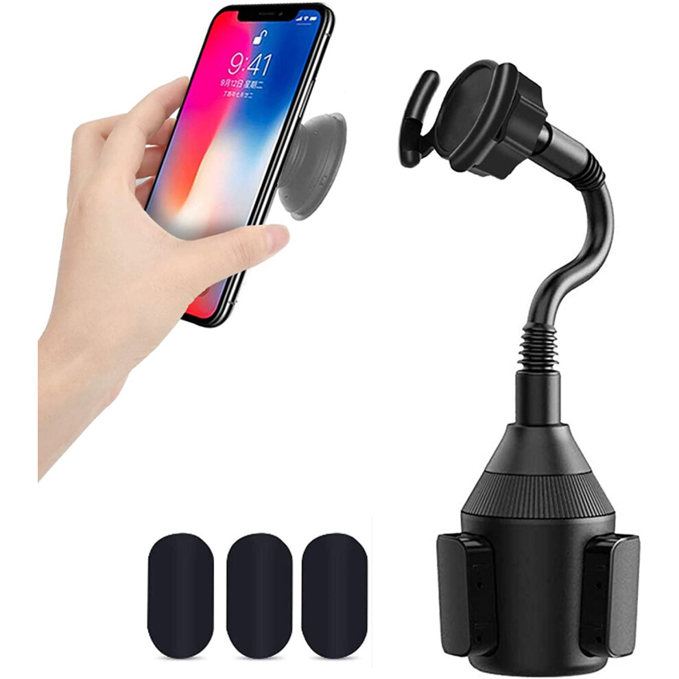 Car Socket Mount With Adjustable Gooseneck And Cup Holder 9336866762259