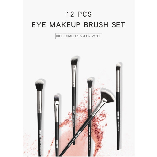 Eyeshadow Brush Set Skin Tone Soft Bristles 12 pcs 1