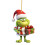 Χριστουγεννιάτικο Στολίδι Grinch Ακρυλικό Πράσινο Μαύρο Μονής Όψης 2