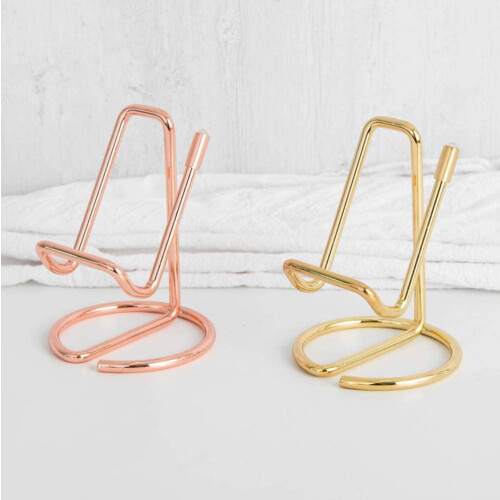 Cell Phone Iron Stand Holder Rose Gold 1 Pack 2