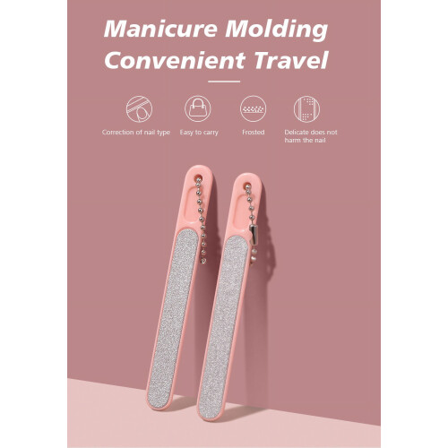 Pink nail file strip for manicure 1 piece 1