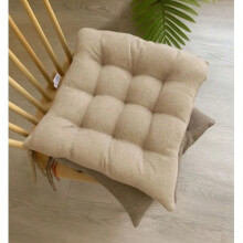 Comfortabel stoelkussen met strikjes, machinewasbaar, 45x45 cm, 1/4 set