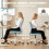 Homcom HOMCOM Armless Office Chair with Mesh Back, Light Blue 6