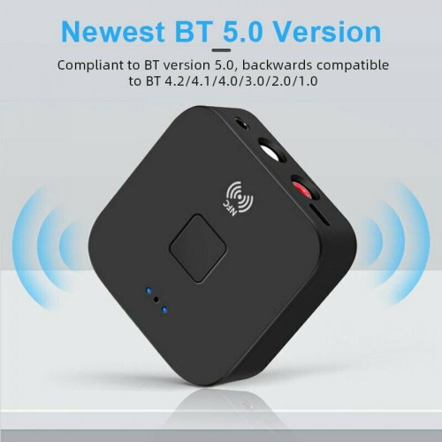 Ασύρματος προσαρμογέας Bluetooth NFC Δέκτης Bluetooth Λειτουργεί με Smartphones και Tablets για 2
