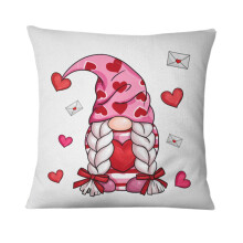Housses de coussin Saint-Valentin 45x45 cm, motif cœur rouge, compatibles avec la décoration du salon, taies d'oreiller pour la Saint-Valentin