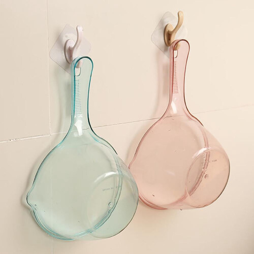 Plastic water ladle grey bathroom scoop cup 2