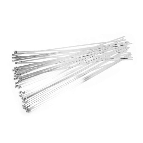 Collier de serrage autobloquant en acier inoxydable 4,6 x 450 mm²