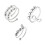 INF Justerbar Anti-Stress Ring i Koppar, 3-pack Silver 1