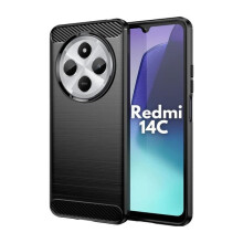 Capa protetora fina de carbono à prova de choque para Redmi 14C