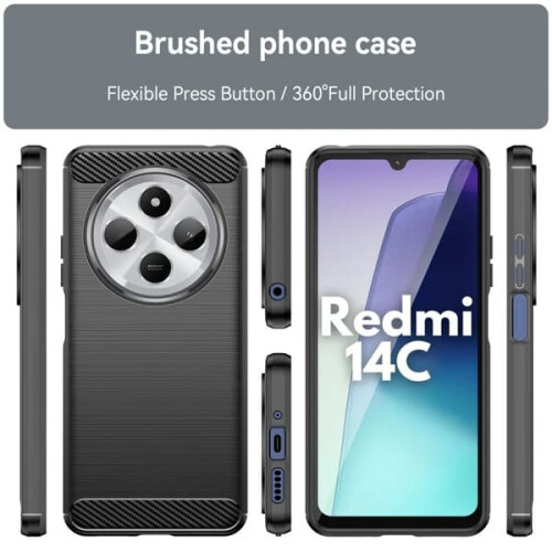 Carcasa resistente a golpes para Redmi 14C SlimCarbon 1