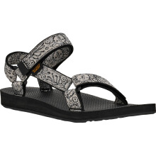 (5 UK, Windy Summer Black/White) Teva Womens Original Universal Fabric Hook & Loop Flip Flops Sandals