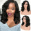 Συνθετικές περούκες με δαντέλα στο πλάι, με κυματιστό τελείωμα, για γυναίκες, 1