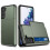 Capa compatível com Samsung Galaxy S21 Plus - com compartimento para cartão - Verde Militar 1