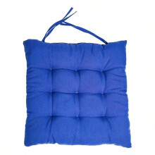 Comfortabel stoelkussen met strikjes, machinewasbaar, 45x45 cm, 1/4 set