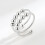 INF Justerbar Anti-Stress Ring i Koppar, 3-pack Silver 2