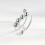 INF Justerbar Anti-Stress Ring i Koppar, 3-pack Silver 5