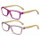 Bamboo Women Reading Glasses +1.25 2 Pairs 1