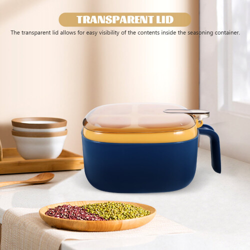 Recipiente de plástico reutilizável para condimentos, temperos simples e sal delicado. 1