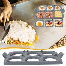 Moules à œufs amovibles en silicone Donemore, moules à muffins antiadhésifs, moules à œufs pour sandwichs du petit-déjeuner, pains de maïs,
