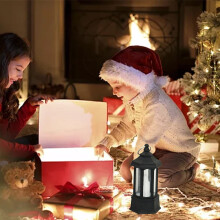 Mini Lanterna de Natal Gnobogi com Luz de Vento, Vela Eletrônica LED, Luz Noturna Retrô Portátil, Ornamento Decorativo em Promoção