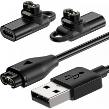 Cabo de carregamento compatível com relógios Garmin com 2 conectores USB-C, cabo de carregamento de 1 metro (3,3 pés) compatível com Garmin Fenix.
