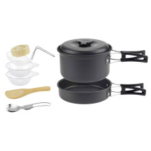 Guangmc portable camping cookware set for 1-2 people