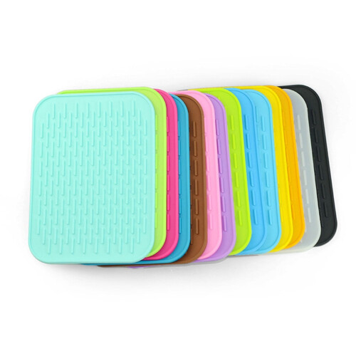 Silicone table mat non-slip heat insulation pad pink 2