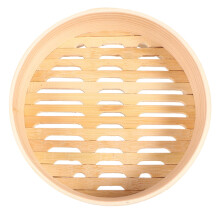 White Pine Wood Steamer Basket for Dumplings and Vegetables