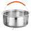 Stainless Steel Rice Steamer with Silicone Basket 1